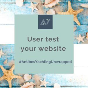 user test your website Antibes Yachting