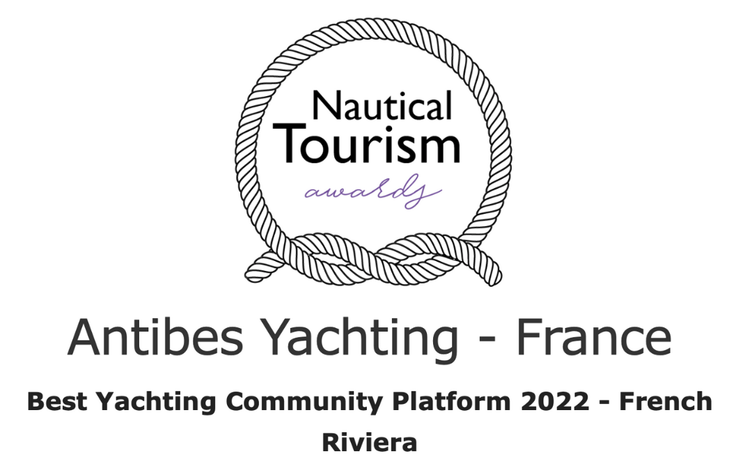 Antibes Yachting wins a 2022 Nautical Tourism Award