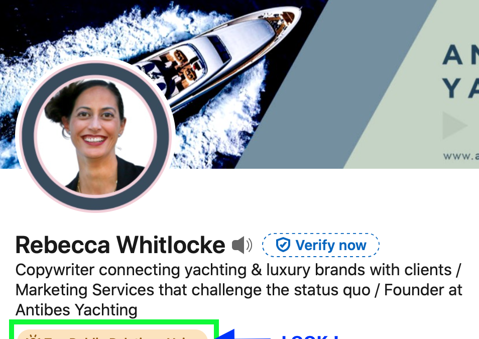 LinkedIn For Yachting Companies:  How to customise your LinkedIn URL
